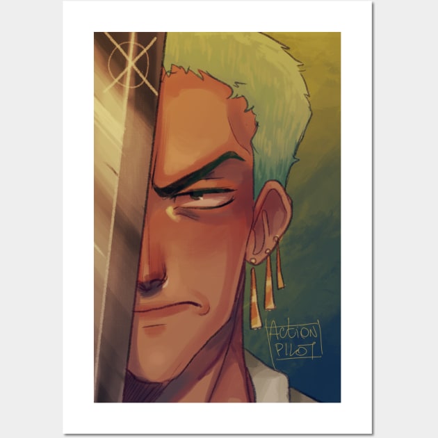 Roronoa Zoro Wall Art by actionpilot